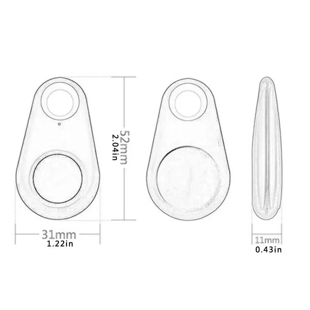 Mini Bluetooth Finder für Schlüssel, Tasche und Wertsachen mit App