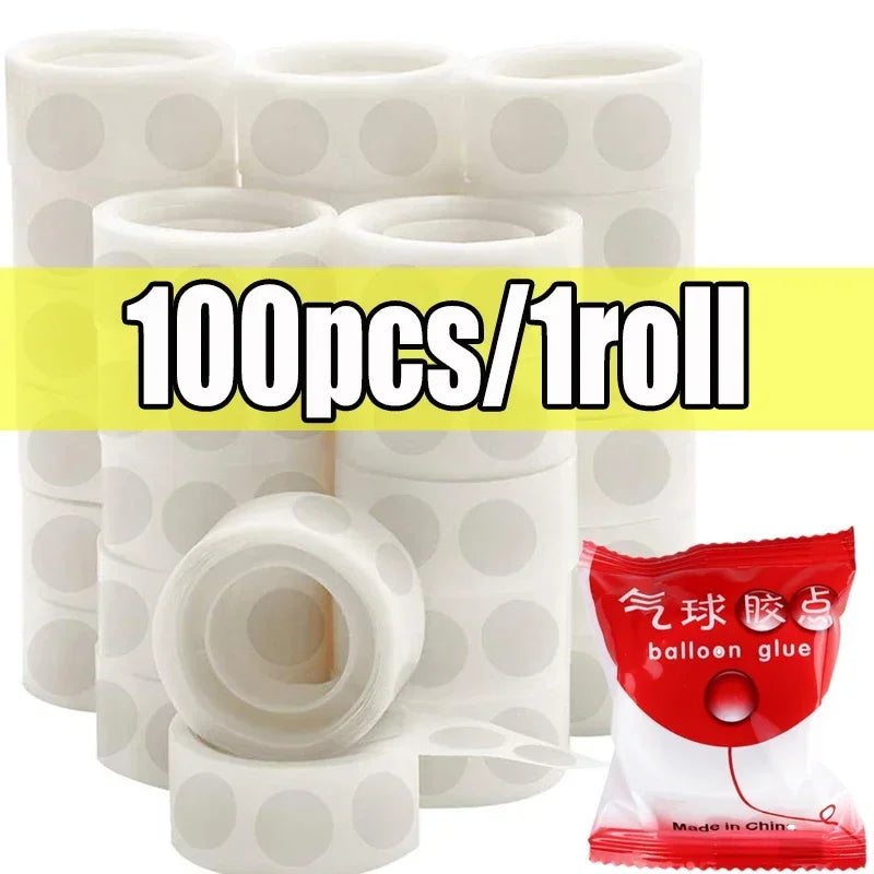 Abnehmbare Doppelseitige Klebepunkte für Ballon Deko - DIY – Klar - Vielseitig