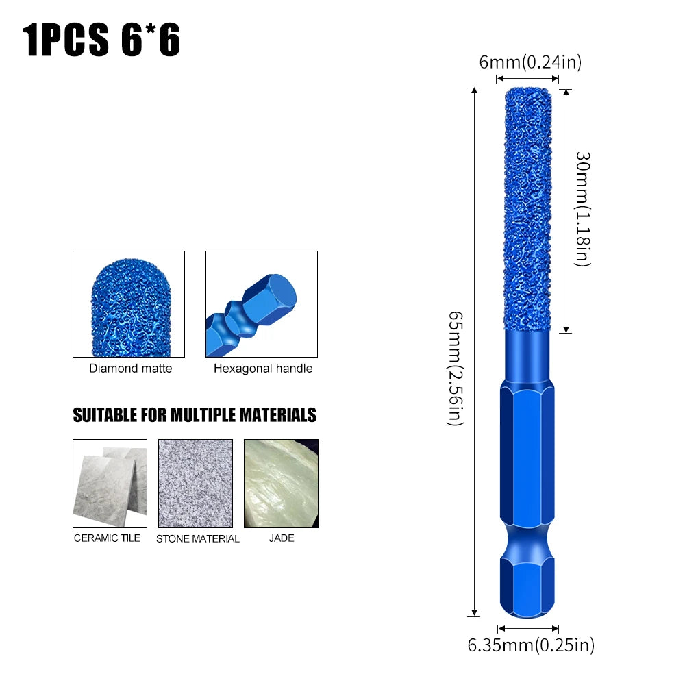 Schleifkopf mit sechseckigem Schaft für Marmorfliesen und Steine