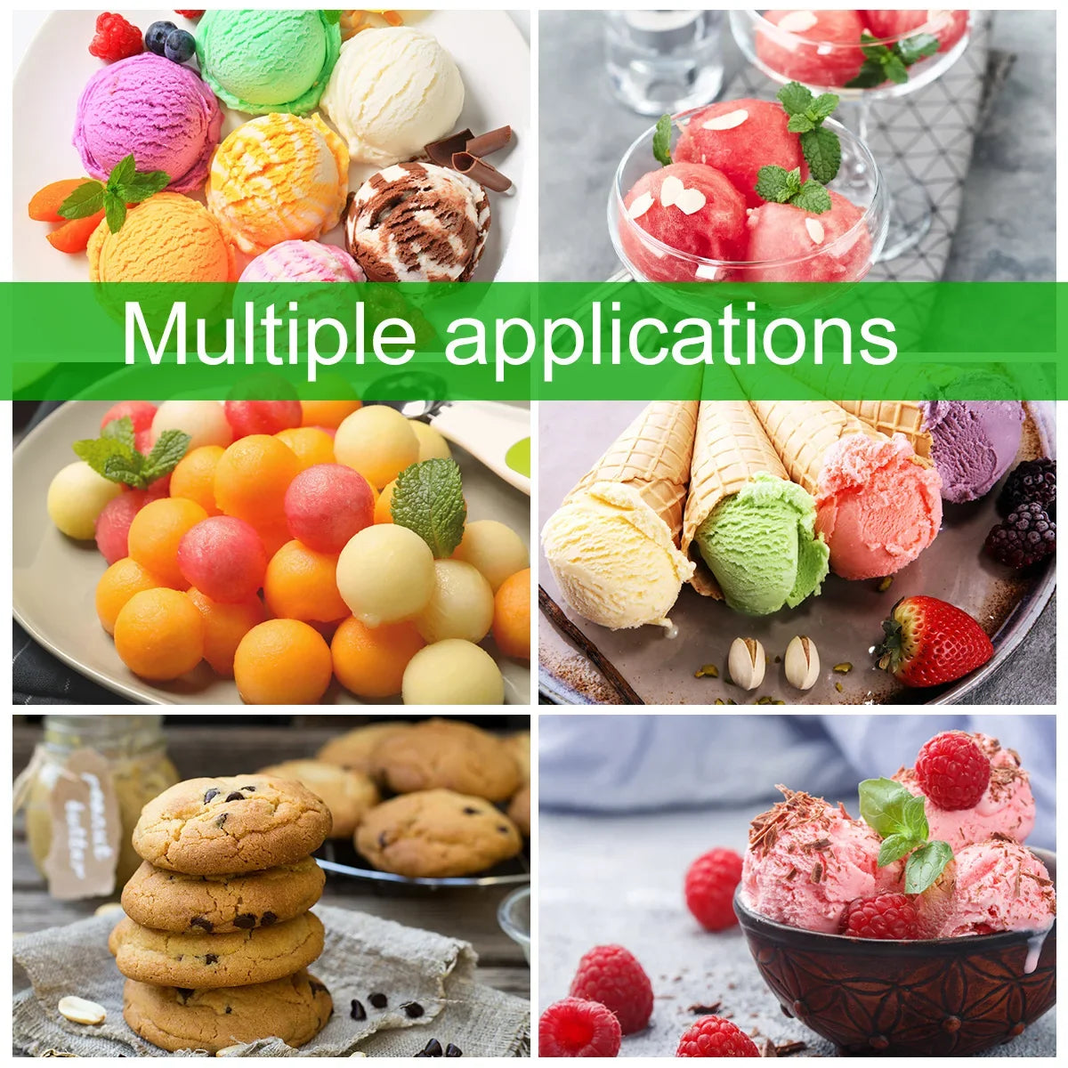 Multifunktionales 3 teiliges Eisschaufel Set aus Edelstahl