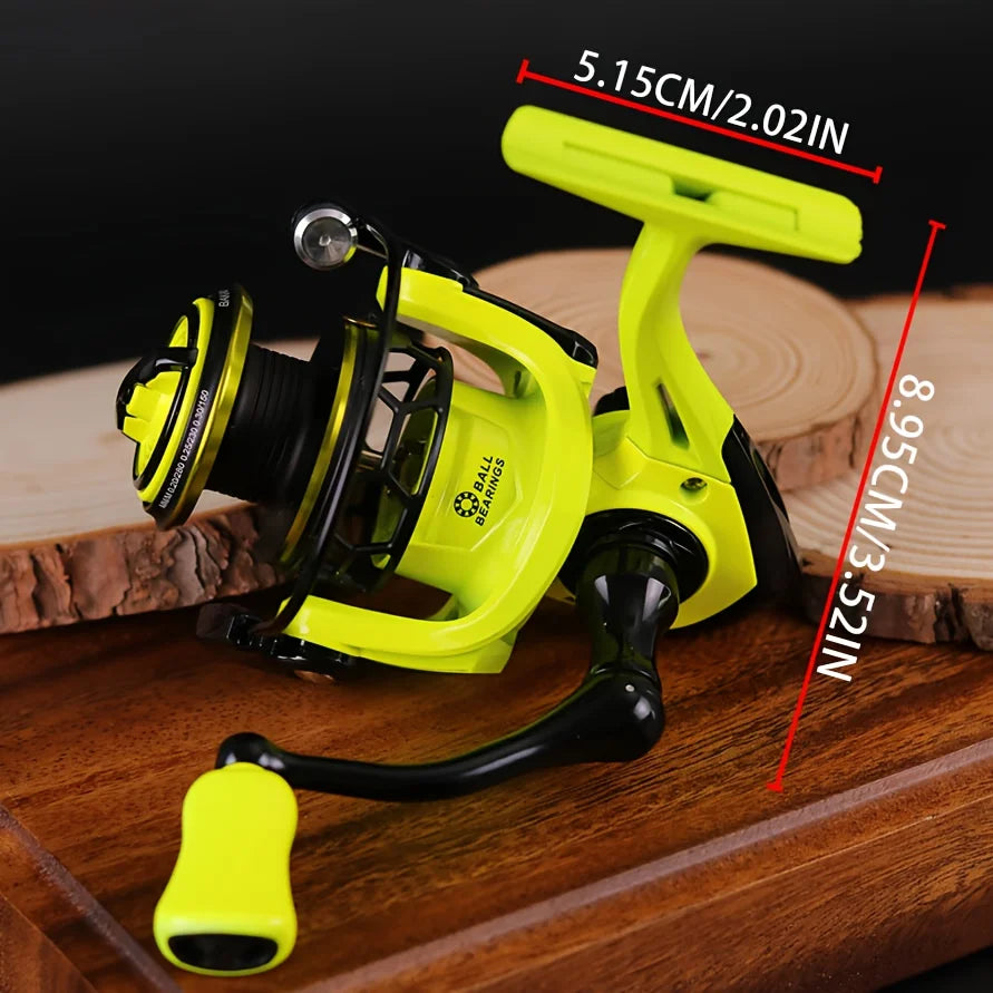 Spinnrolle Angelrolle 1000 2000 3000 Serie 5,2:1 Metall Karpfenangeln