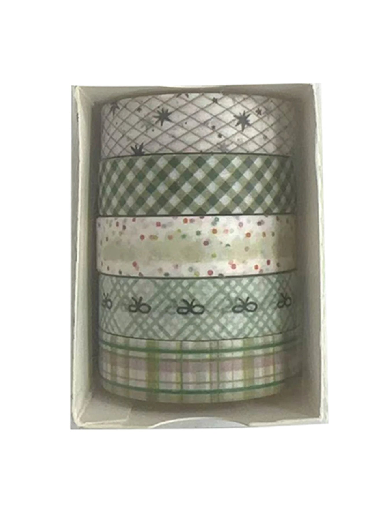 5 Rollen Washi Tape Set für Geschenkverpackung und Präzisionsarbeiten