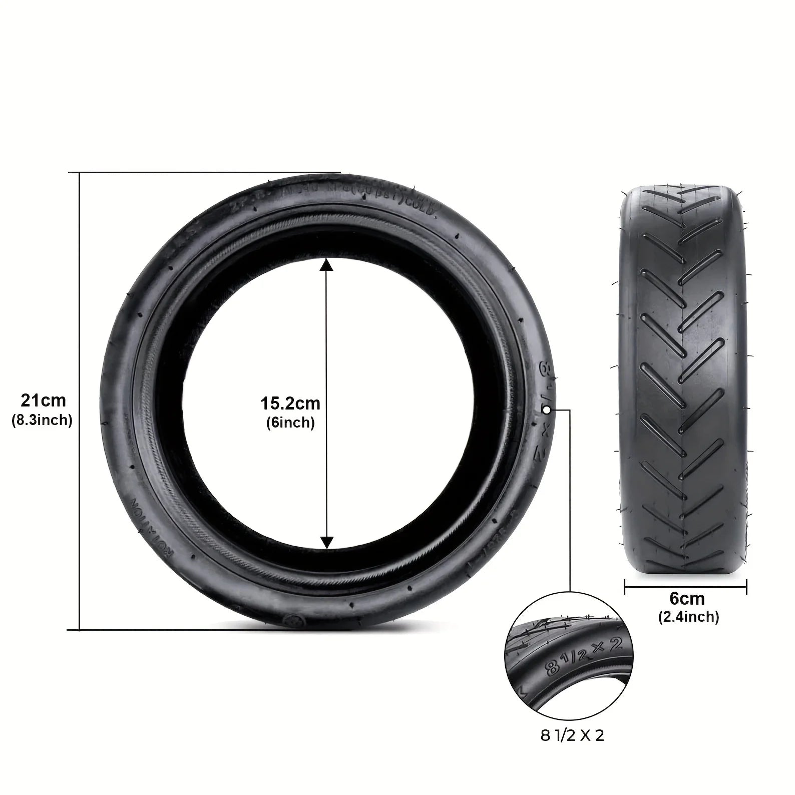 8,5-Zoll-Außenreifen und Schlauch für Xiaomi M365 Pro 2-Yabubest - Home & More