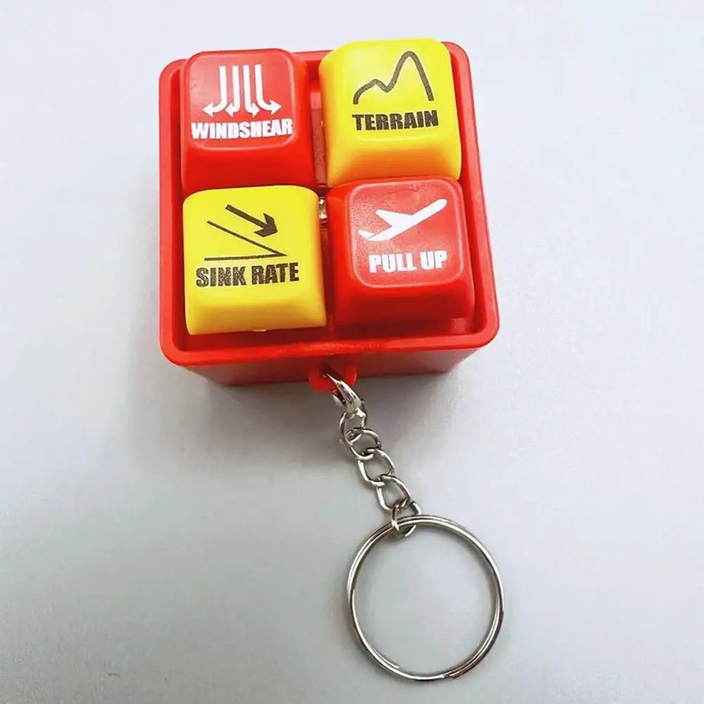 Pilot und Crew Alarm Schlüsselanhänger mit EGPWS Warnsignal und LED Licht-Yabubest - Home & More