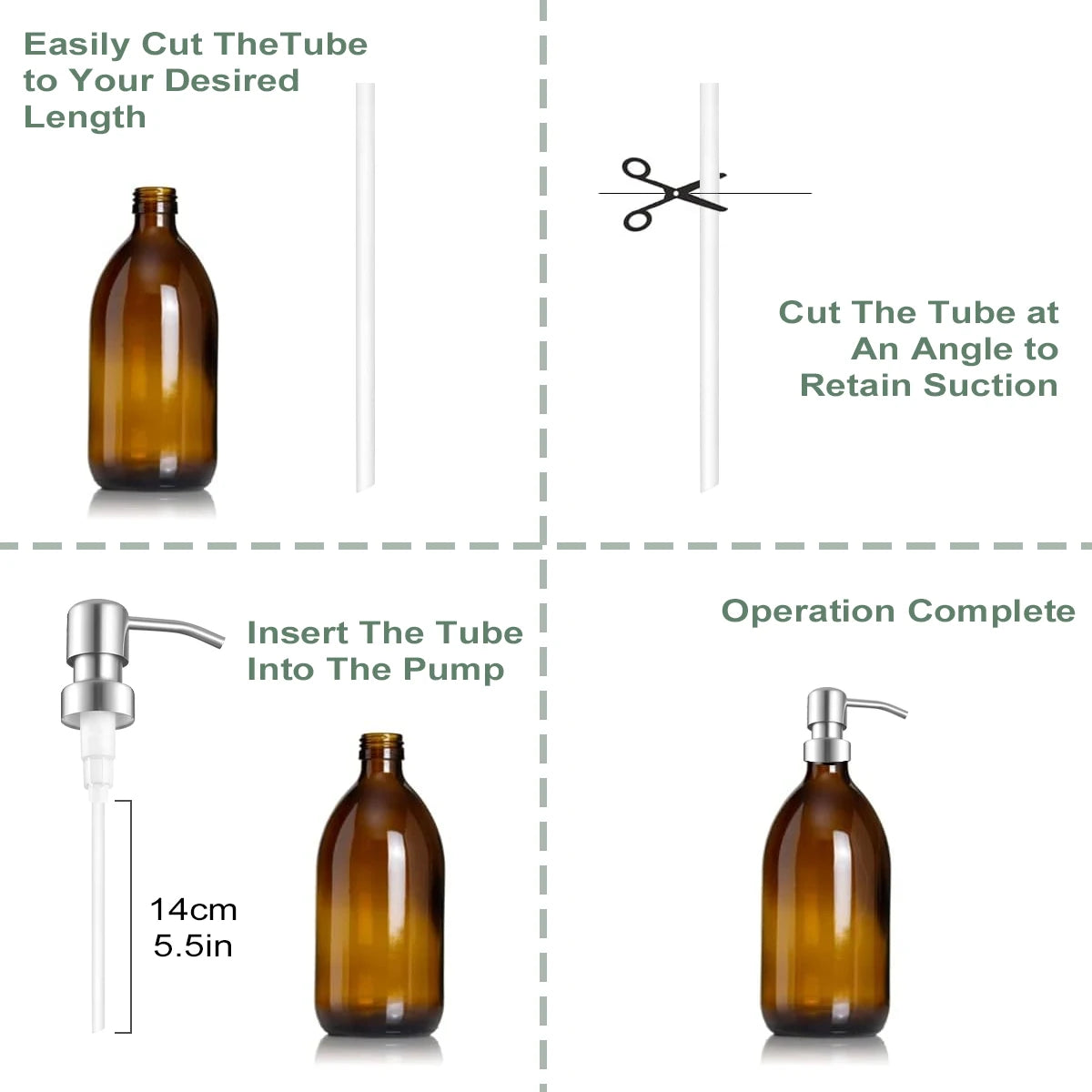 Edelstahl Pumpenkopf 2,5cm für Seifenspender Bad und Küche