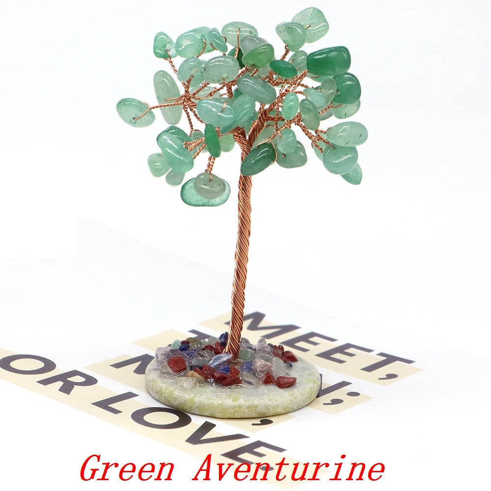 Kristall Achat Geldbaum für Feng Shui und positive Energie im Zuhause