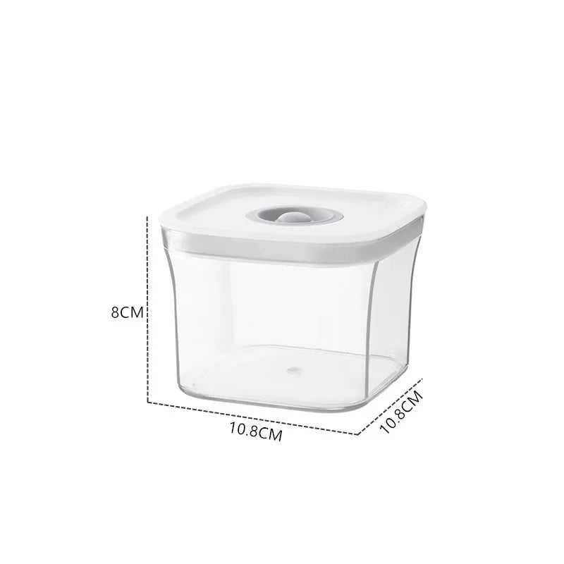 Platzsparende, klare Vorratsdosen für Gewürze Süßigkeiten Getreide Küche Kühlschrank