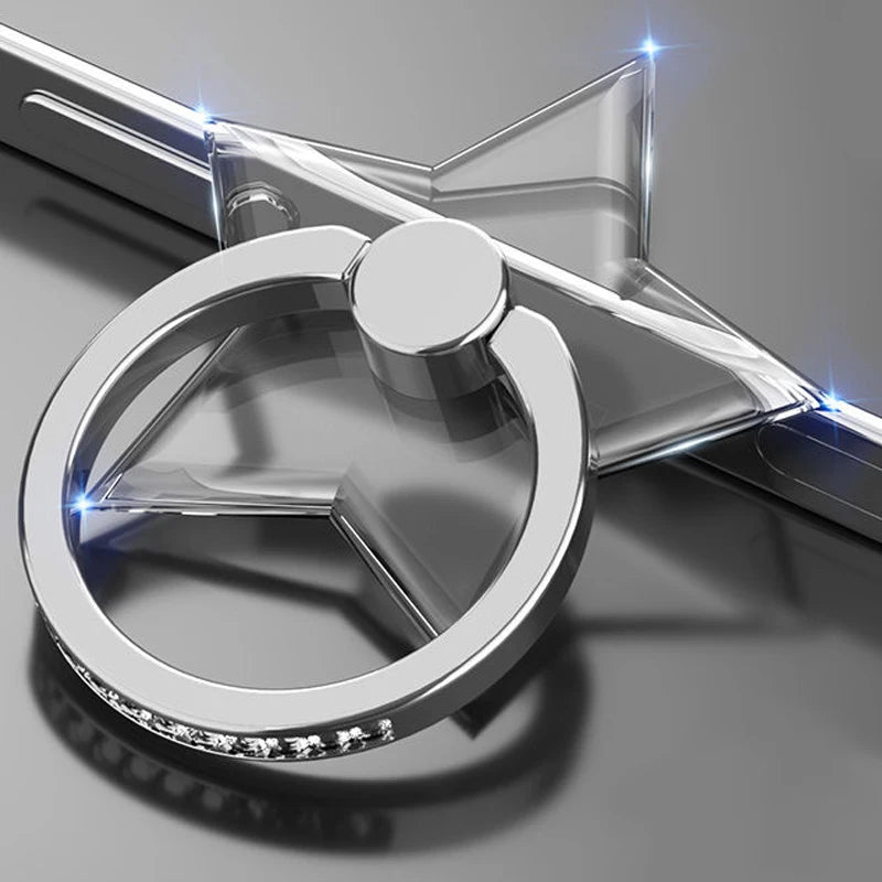 Transparenter Handy Ringhalter Ständer 360 Grad Fingergriff für Hüllen