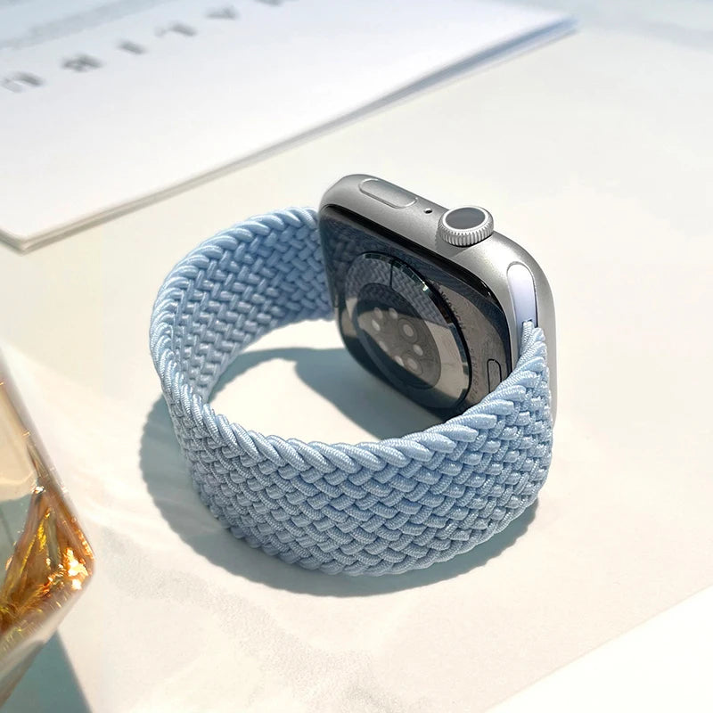 Geflochtenes Solo Loop Ersatzarmband für Smartwatch 38-49mm Unisex