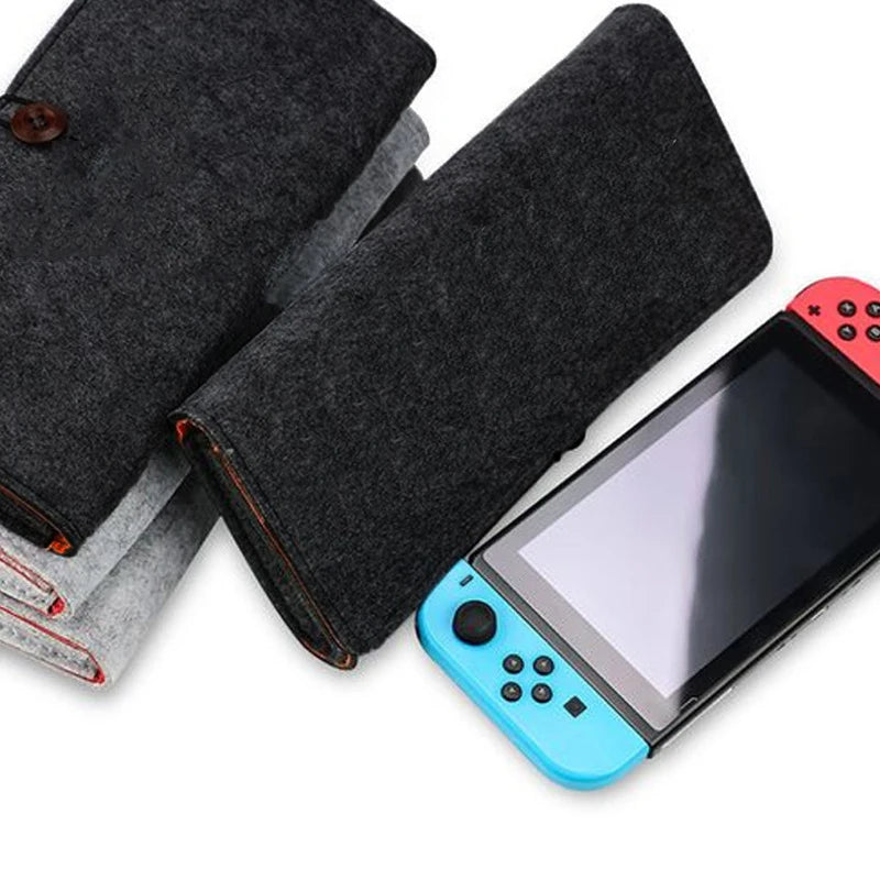 Schutzhülle aus Filz für mobile Geräte mit Fächerfach