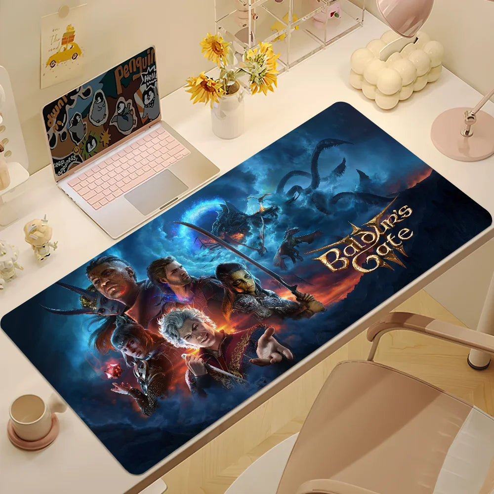 Ergonomisches Gaming Mauspad mit Handgelenkstütze, rutschfest, groß