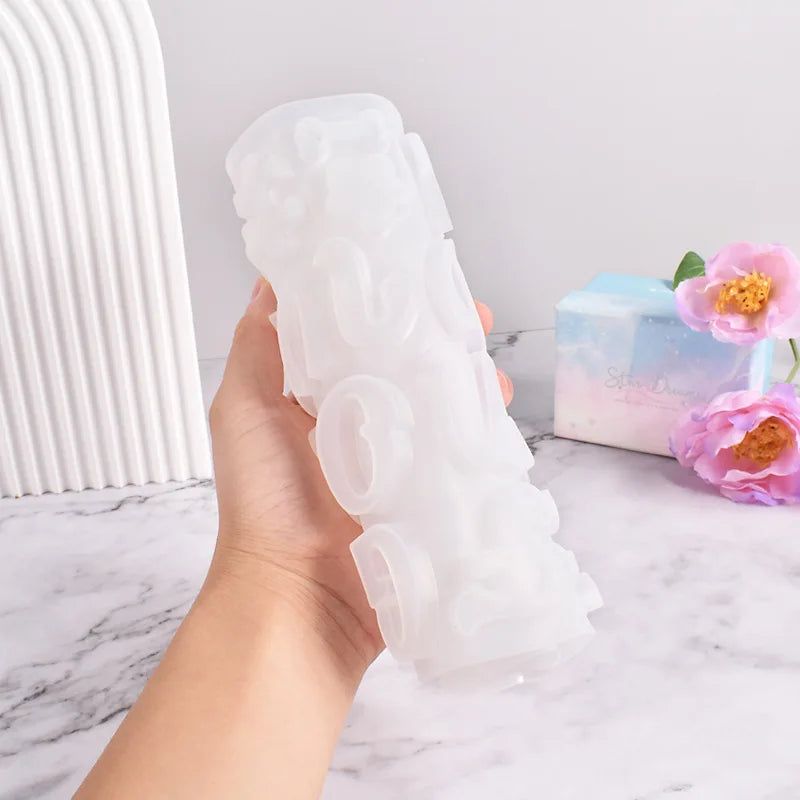 DIY Silikonform Buchstaben Zahlen für Epoxidharz Schmuck und Anhänger