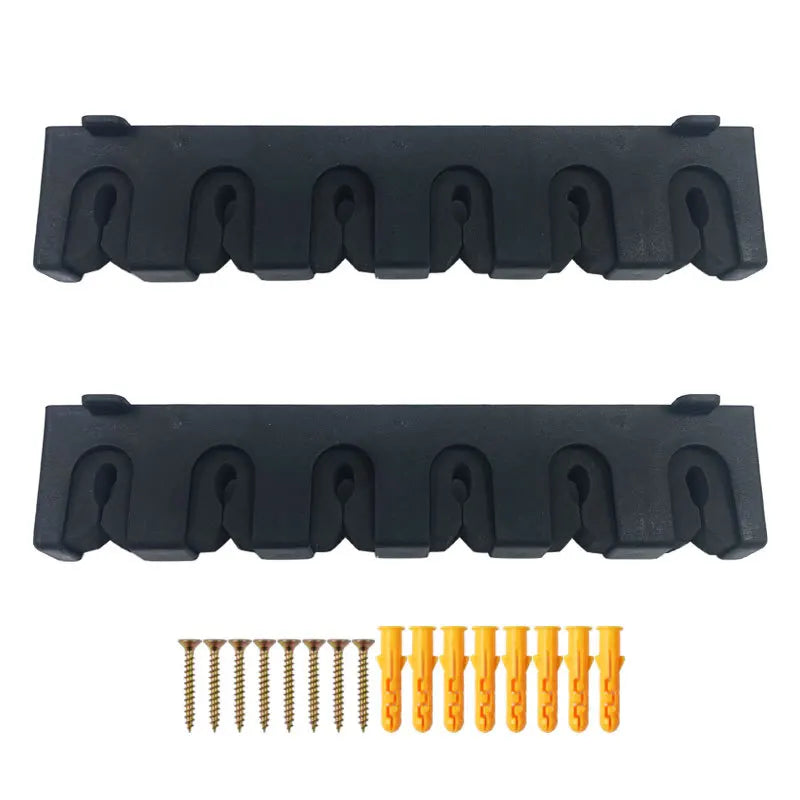 Platzsparende Angelrutenhalterung zur Wandmontage mit Schaumstoffgriff