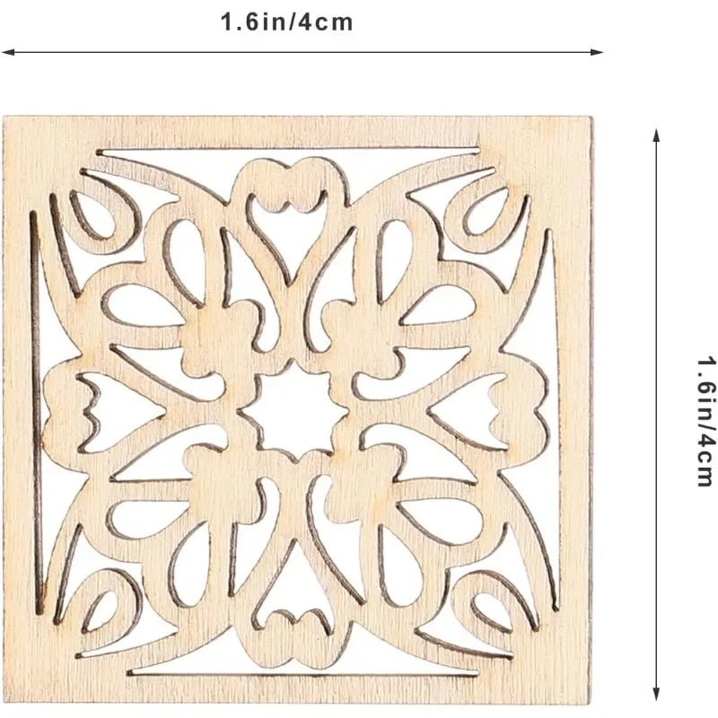 20 Stück Holzscheiben 4 cm – Natürliche Rohlinge für kreative DIY-Projekte
