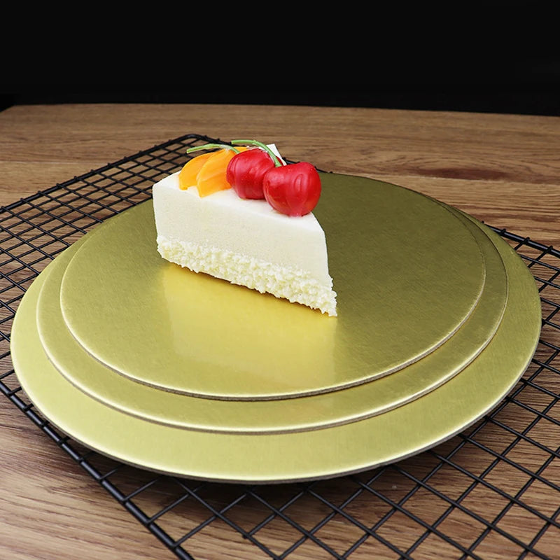 Umweltfreundliche runde Kuchenkartons mit goldener oder silberner Beschichtung