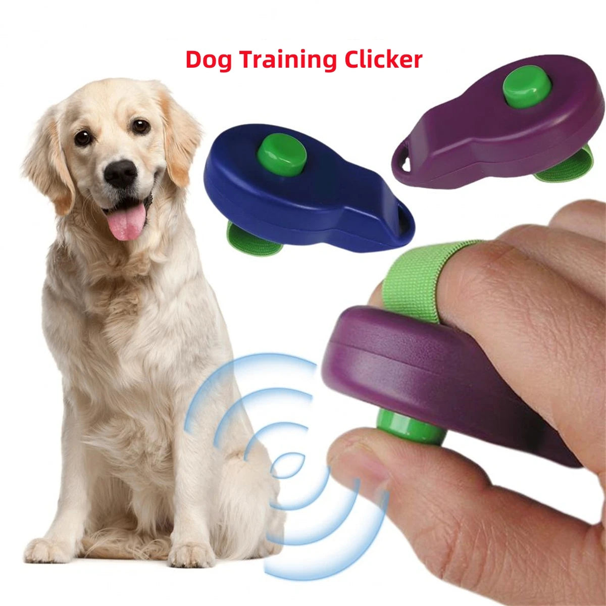 Pet Trainings Clicker mit elastischem Band für Hunde und Katzen