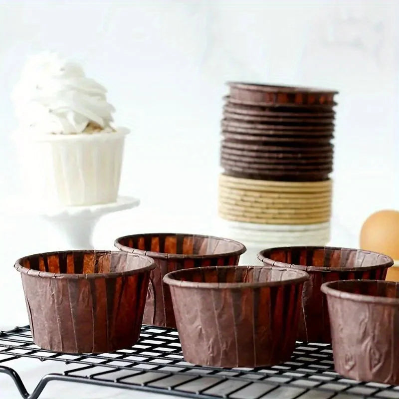 50 hitzebeständige Cupcake Einlagen aus Pappe für Backen