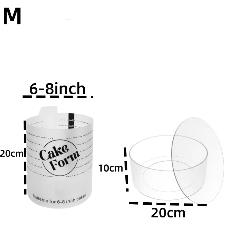 Einstellbarer Rund Kuchenring aus Kunststoff zum Backen