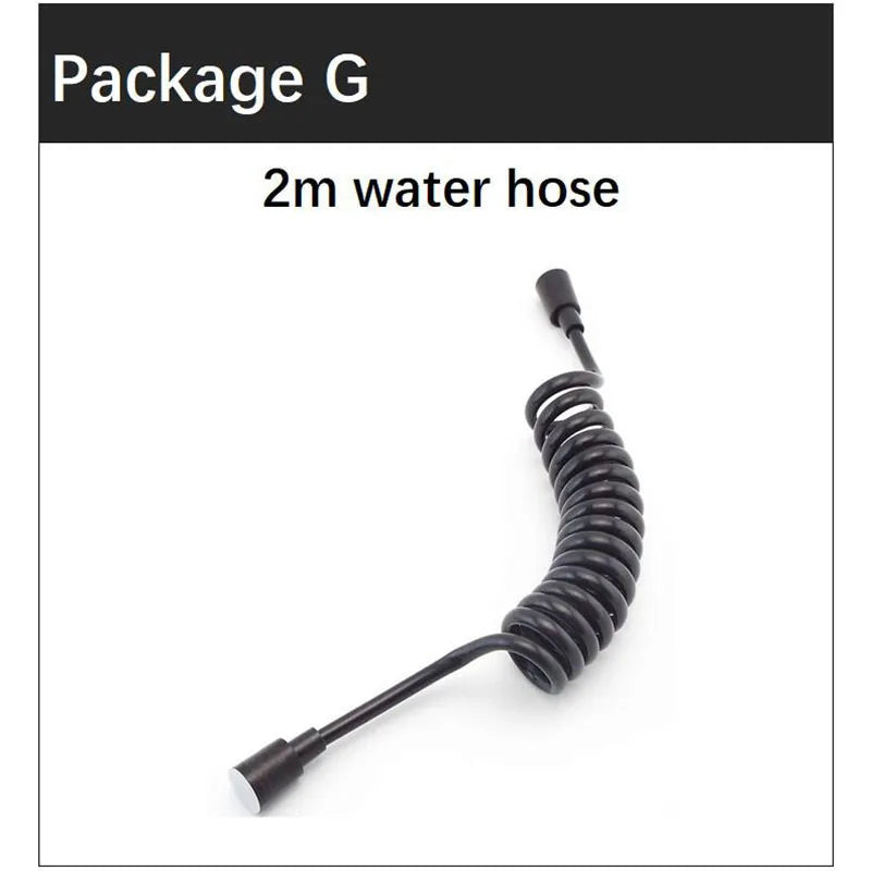 Handbrause Bidet WC Spritzpistole Duschkopf schwarz für Bad WC Einsatz