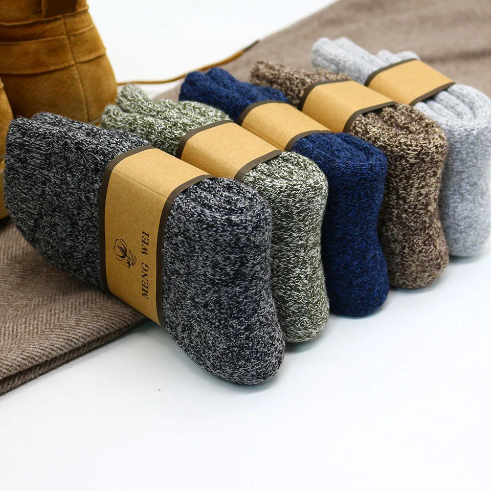 Dicke warme Merino Wollsocken für Männer im 3er Pack