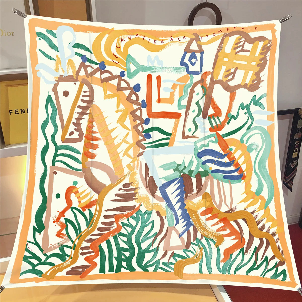 Stylisches bedrucktes Bandana Kopftuch Unisex vielseitig tragbar