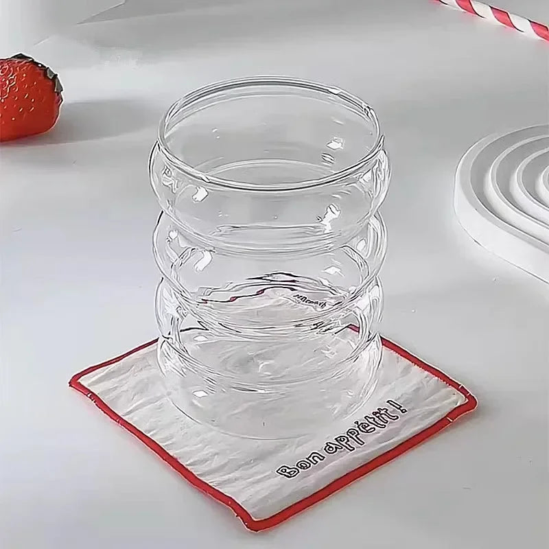 Vielseitige 350ml Glastasse Wärme-beständig für jede Gelegenheit
