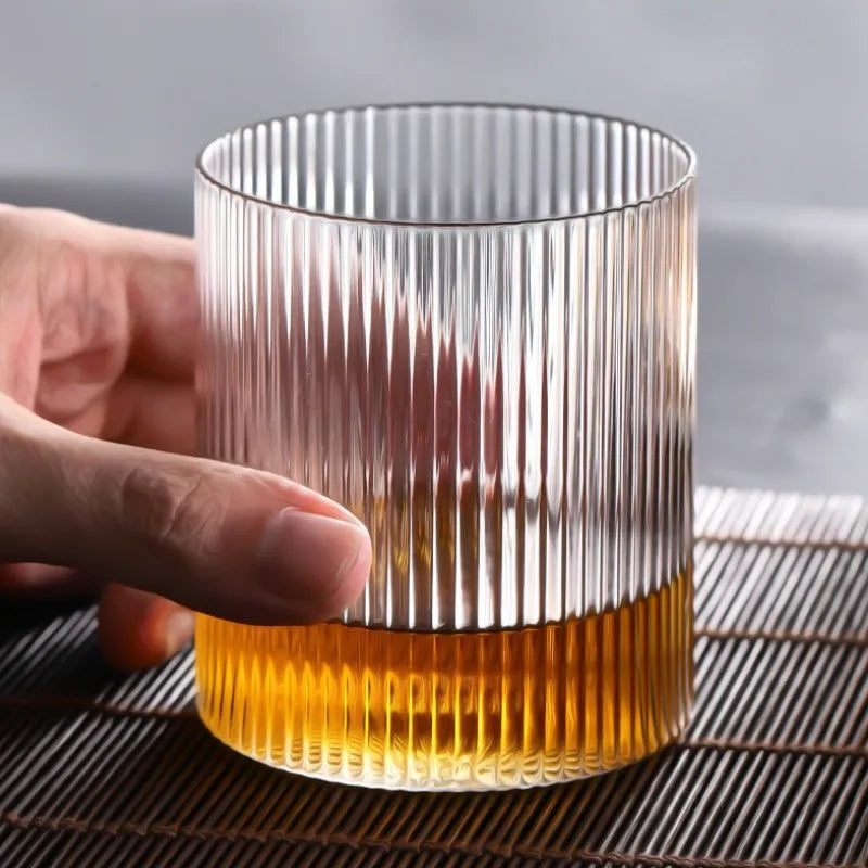 300ML Kaffeetasse Japanische Gestreifte Glas Tasse Transparent Kreativ-Yabubest - Home & More