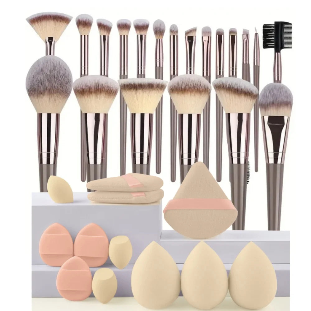 Make-Up Pinsel Set 3-20 Stück weiche Foundation Lidschatten Rouge Pinsel