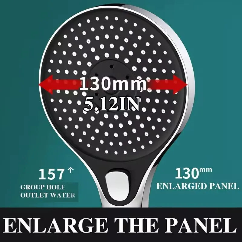 135mm Handbrause mit 3 Modi Wassersparend und Hochdruck Dusche Kopf