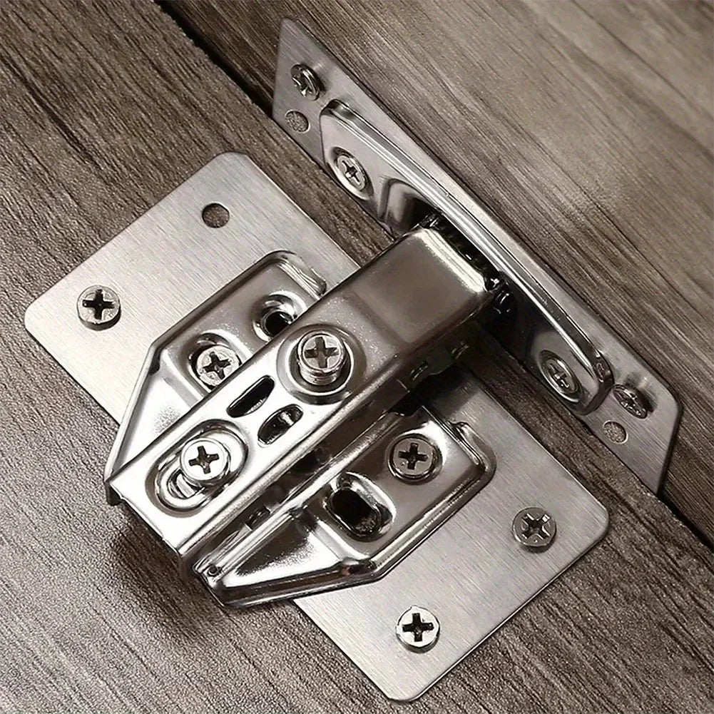 4er Set Reparaturplatten aus Edelstahl für Möbel Schubladen - Tische