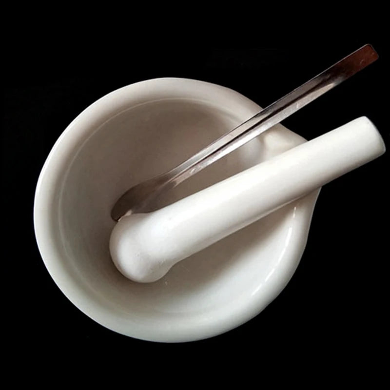 Keramik Mörser und Stößel Set für frische Kräuter und Gewürze