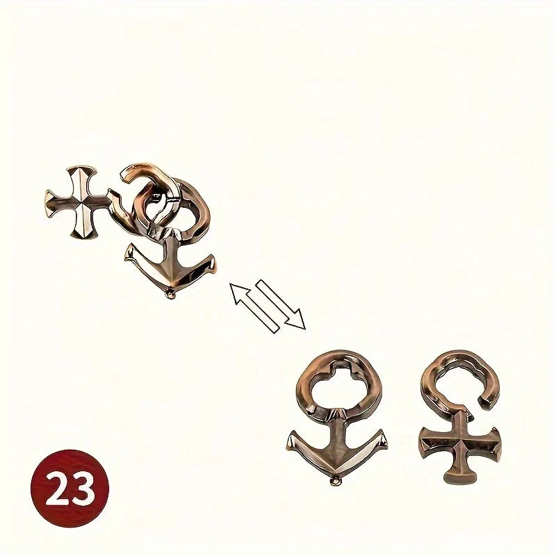 Herausforderndes 3D Metall-Puzzlespiel für Konzentration und Logik