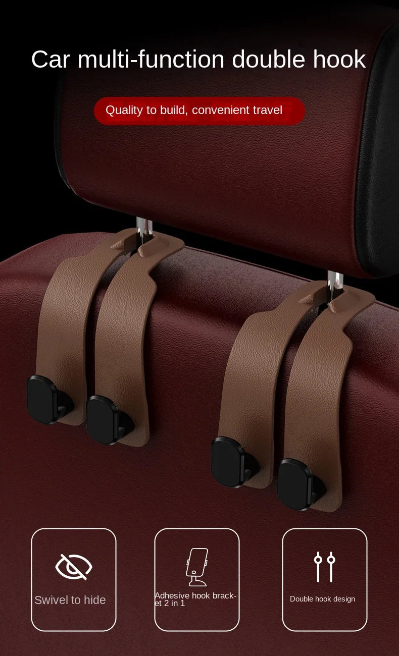 Praktischer Aufbewahrungshaken für Autositz mit Doppelhaken