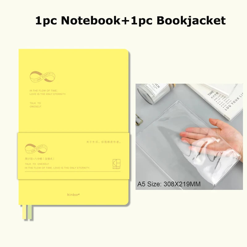 A5 Undatierter Wochenplaner Notizbuch PU-Leder – Ziele, Finanzen, ToDo