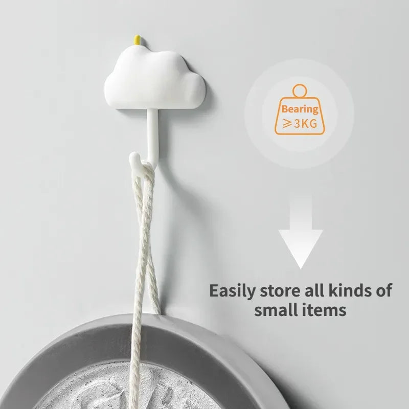 Wolke Mond Wandhaken Set für Schlüssel Taschen und Dekoration