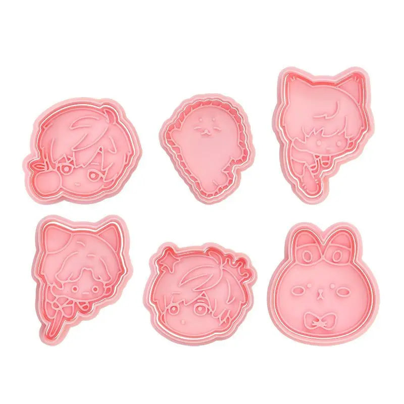 Keksform mit Anime Rändelwerkzeug für kreative Kekse