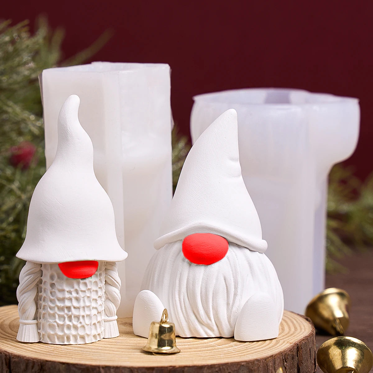 DIY Silikonform für 3D Weihnachtskerzen und Dekoration