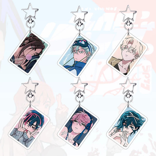 Anime Acryl Schlüsselanhänger mit Metallring 6cm für Fans und Cosplay