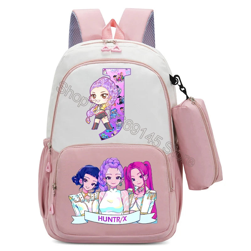 Kawaii Kinderrucksack mit bedruckter Stifttasche für Schule und Freizeit