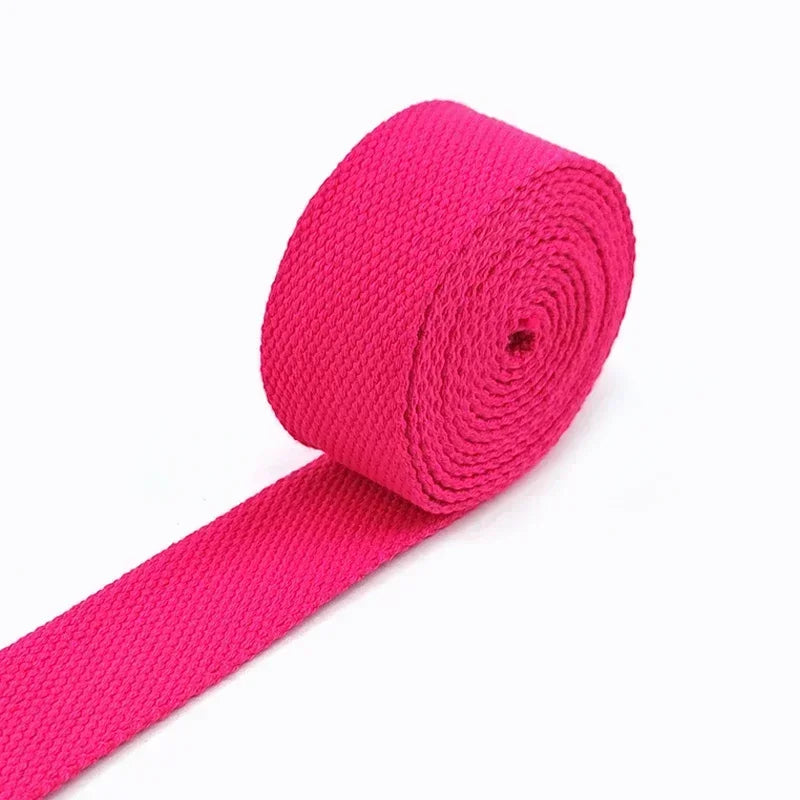 5M Polyester Baumwoll Gurtband 2mm dick für Rucksack Gürtel Kleidung 20-50mm breit