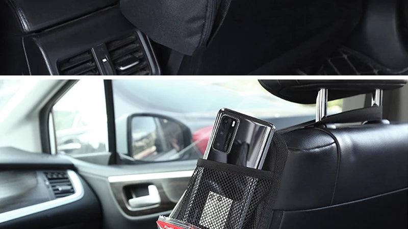 Universeller Seiten Organizer mit Netztasche und Reißverschluss für Auto