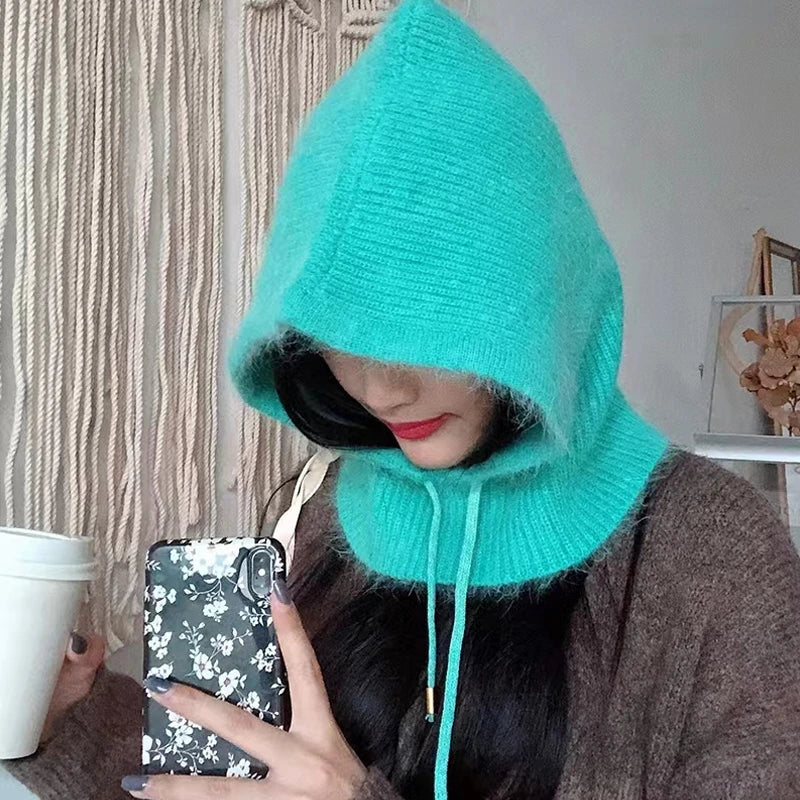Warme Unisex Sturmhaube mit Schal und Kapuze für den Winter