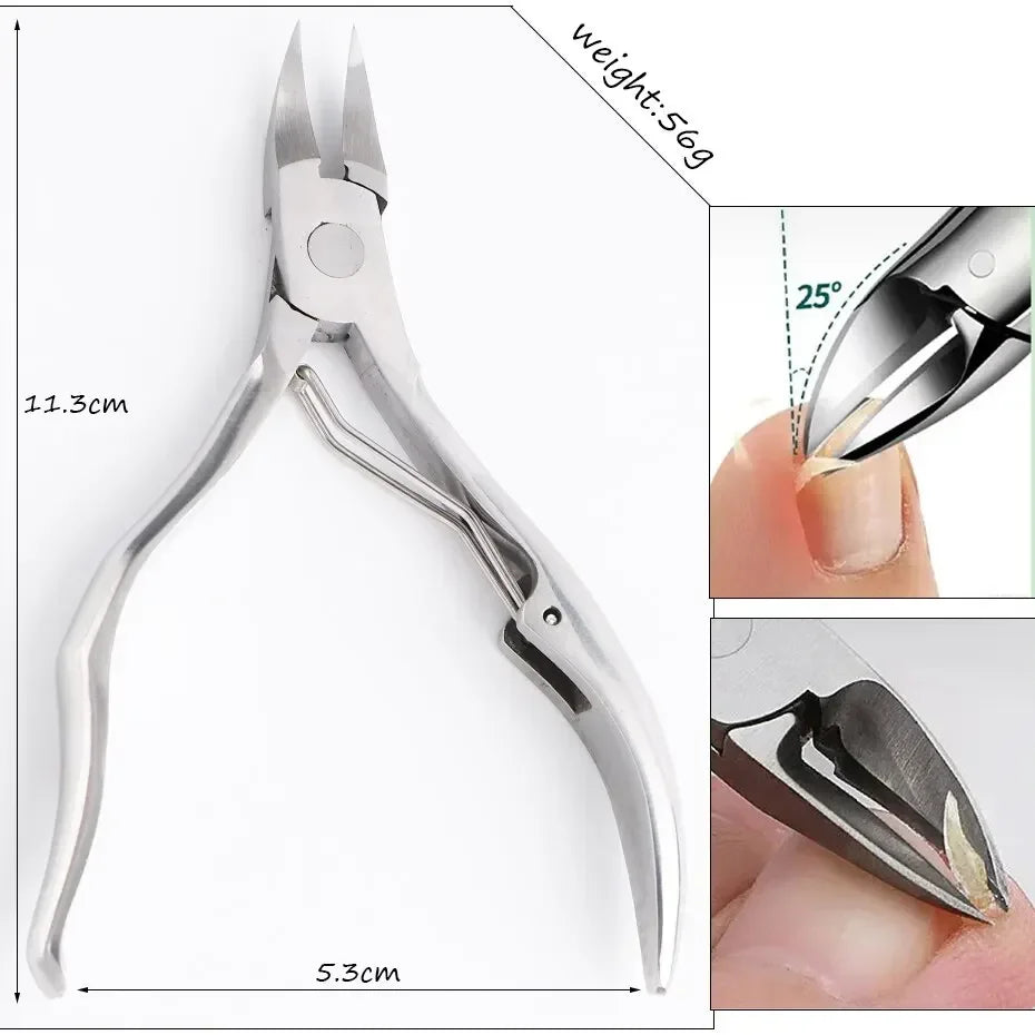 Präzise Edelstahl Nagelhautschere mit Adler-Schnabel für Maniküre