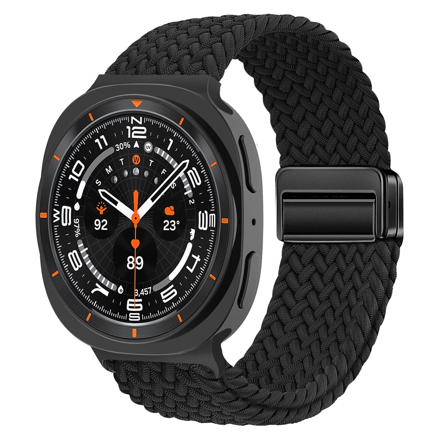 Magnetisches Nylon Uhrenarmband kompatibel für Galaxy Watch 40/44/47 mm