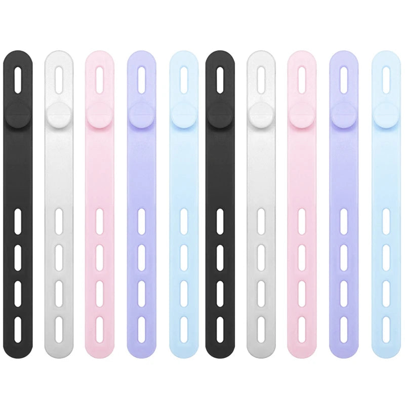 Verstellbare selbstsichernde Silikon Kabelbinder 12mm Wiederverwendbar