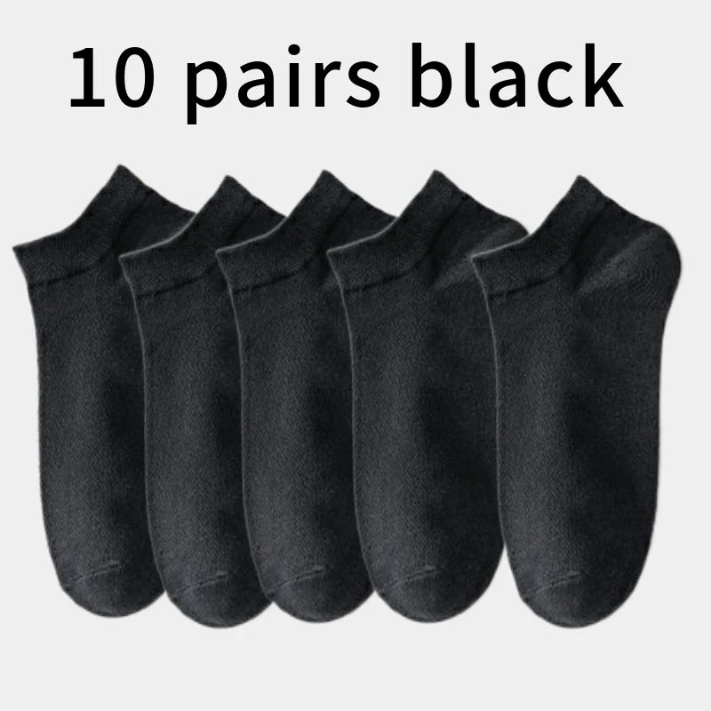 10 Paar Herren Knöchelsocken Baumwolle atmungsaktiv bequem Sommer