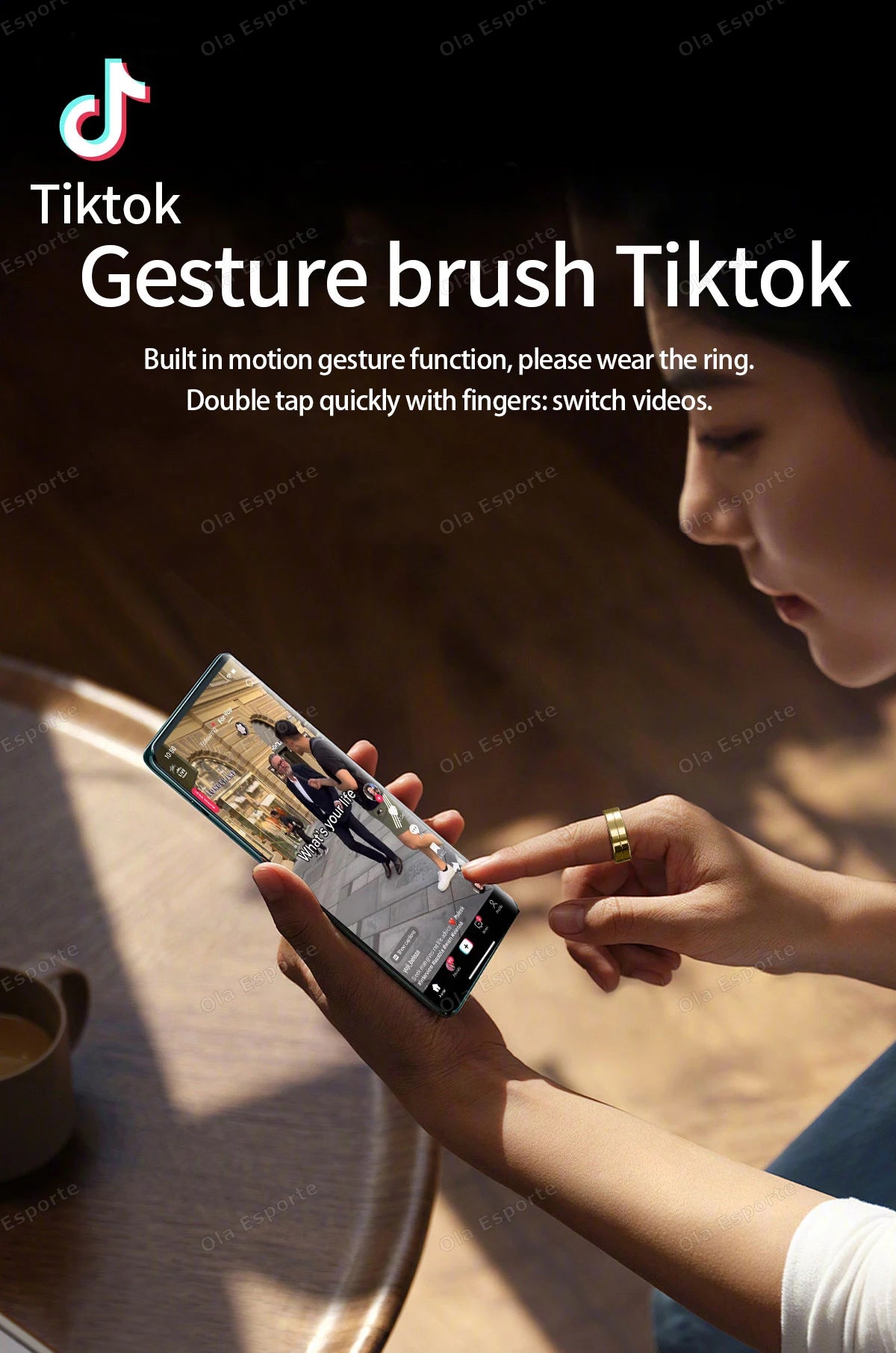 Wasserdichter Smart Ring mit Herzfrequenz und Blutdruck Sensor