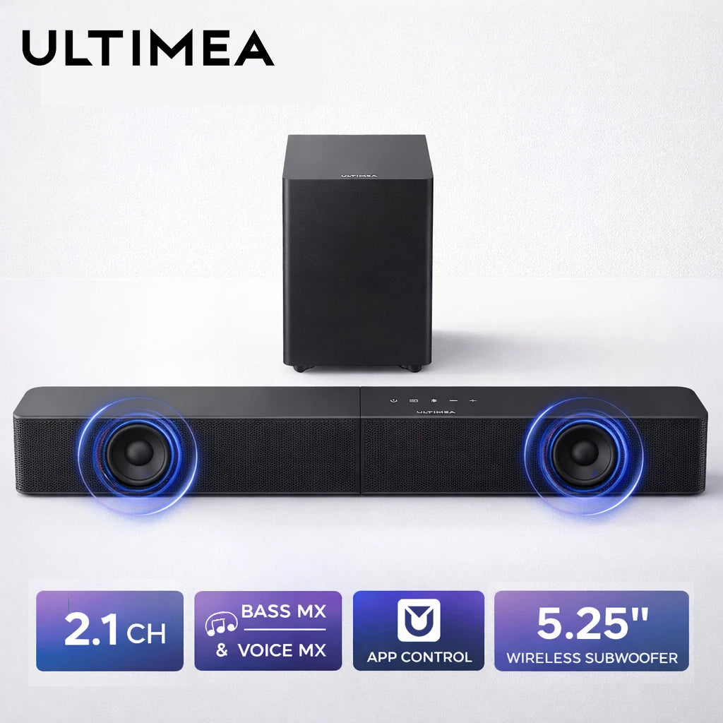 ULTIMEA Poseidon R3T 240W 2.1ch Soundbar mit Wireless Subwoofer