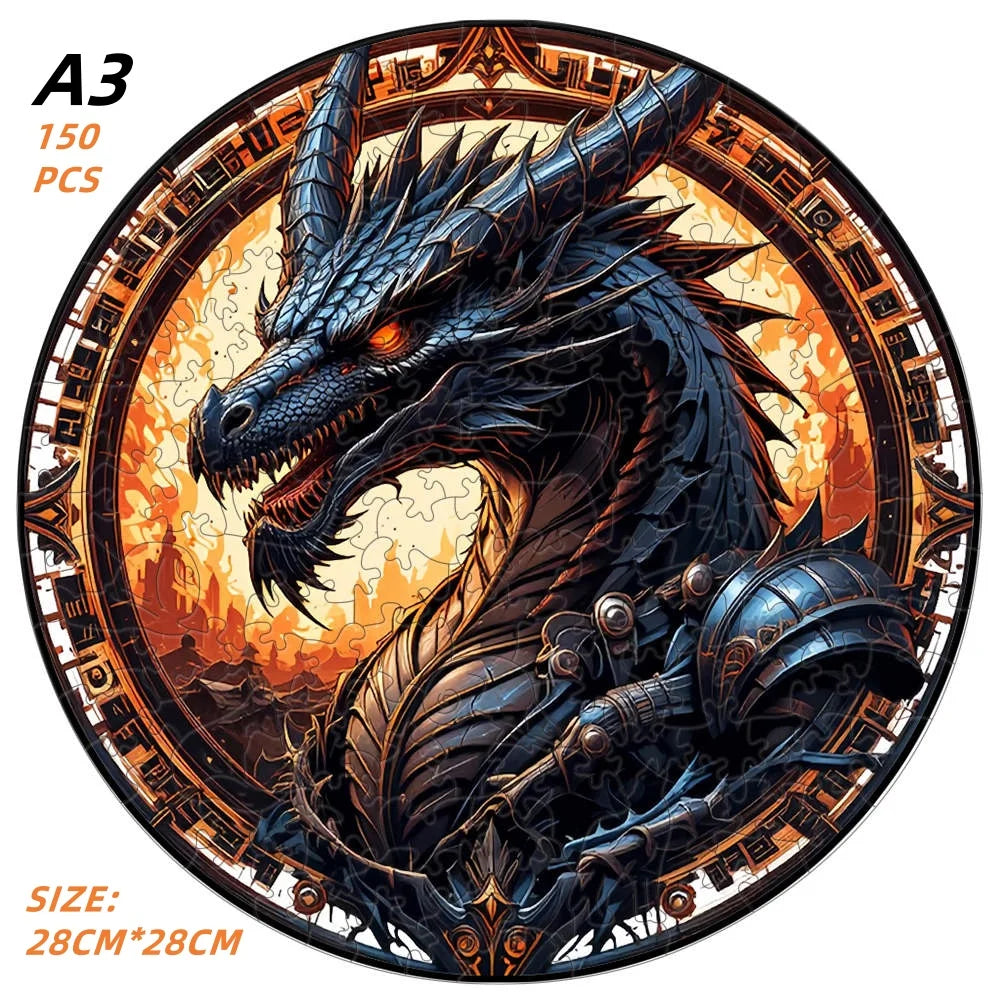 Anspruchsvolles Landschafts Holzpuzzle für Dekoration und Spiel