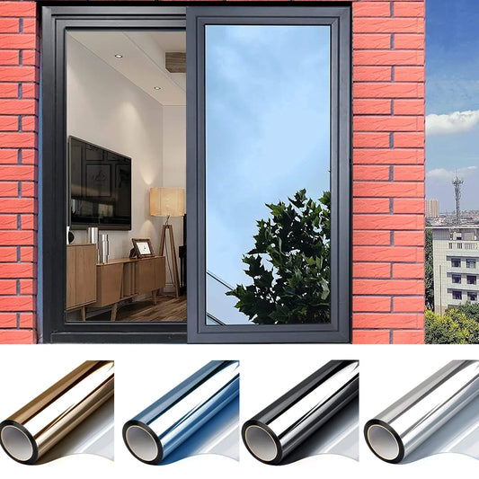 Einweg-Fensterfolie für Sichtschutz und Wärmeregulierung